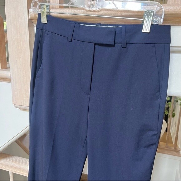 J. Crew Straight-leg Pant in Bi-stretch Wool In Navy 0 - Picture 4 of 15